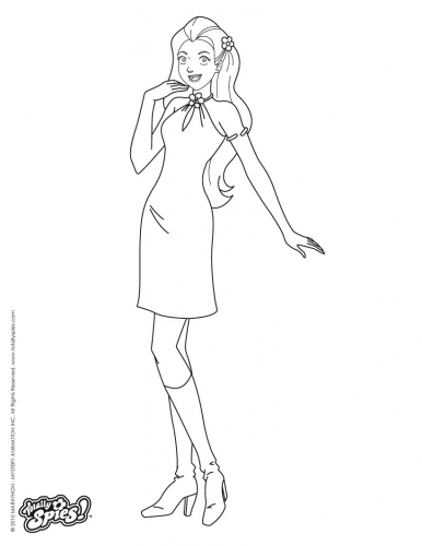 Раскраски Тотали Спайс, Саманта Сэм