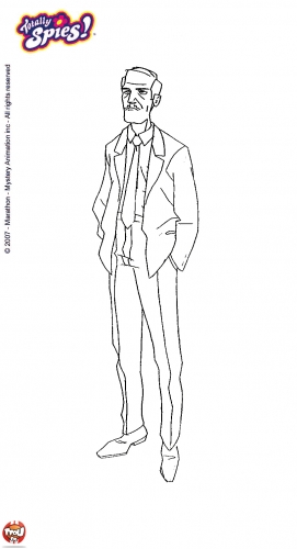 Раскраски Тотали Спайс, Джерри в костюме