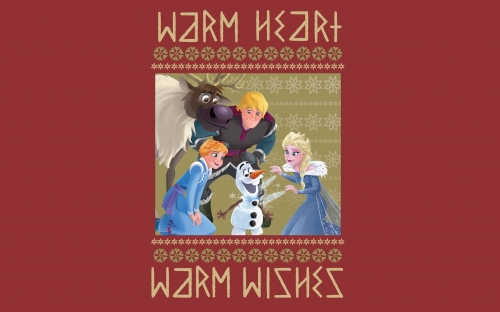 Олаф и Холодное Приключение - праздничные обои