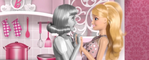 Барби и черно-белая Мидж