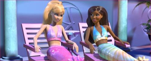 Барби и Никки в костюмах русалок