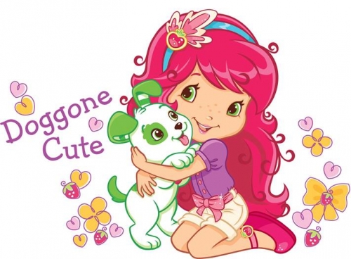 Земляничка с щенком