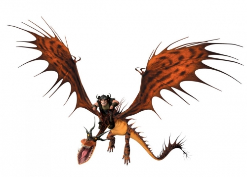 Как приручить дракона Сморкала на драконе