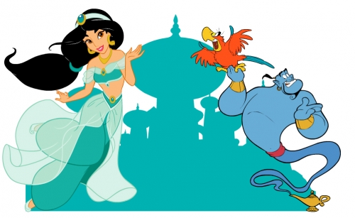 Принцесса Жасмин, Джинни и Яго