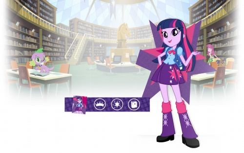 Equestria Girls фон с Твайлайт Спаркл