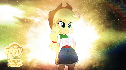 Equestria Girls обои с Эпплджек
