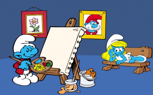 Смурф Художник