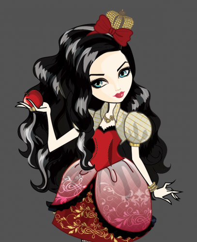 Эппл Уайт с черными волосами