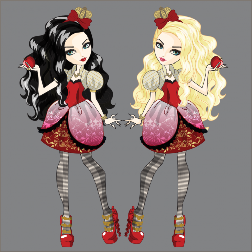 Эппл Уайт с черными и светлыми волосами