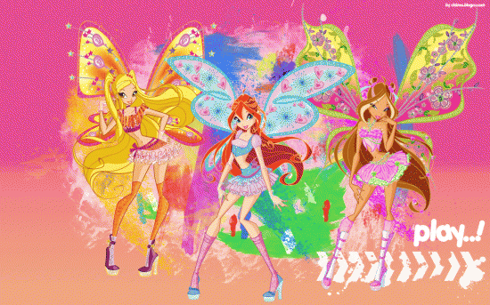 Винкс широкоформатная обойка