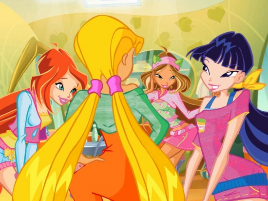 Винкс смеются, обои на рабочий стол