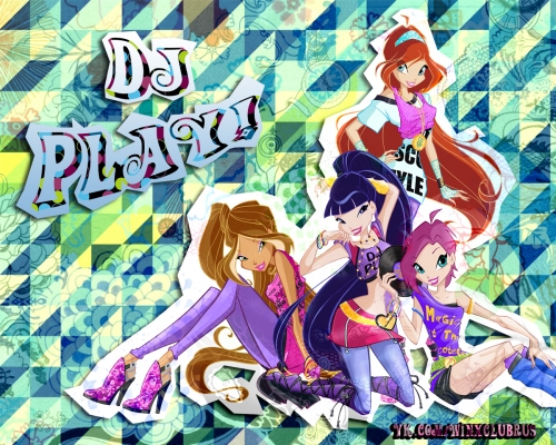 Обои Муза Техна Флора Блум диско