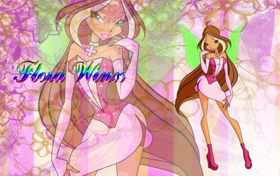 Обои Флора Винкс в стиле Николодеона