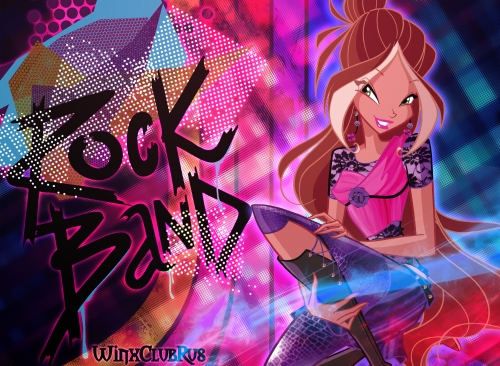 Винкс Флора Рок обои на рабочий стол