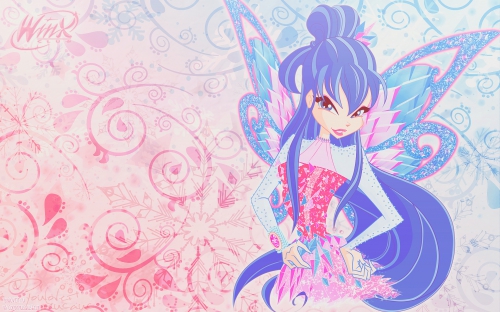 Муза Тайникс зимние обои Винкс8