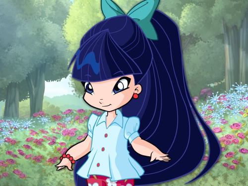 Муза маленькая девочка из 7-го сезона / Винкс в детстве