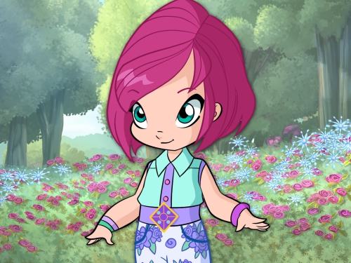 Техна маленькая девочка из 7-го сезона / Винкс в детстве