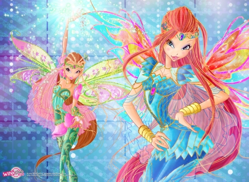 Блум и Флора Блумикс в стиле Винкс Кутюр