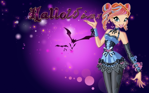 Winx Hallowinx обои с Блум