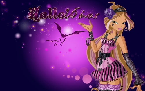 Winx Hallowinx обои с Флорой