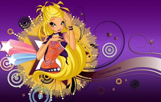 Широкоформатные обои винкс 5 сезон со Стеллой