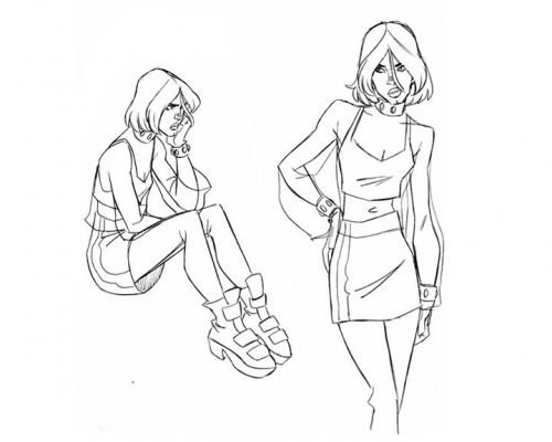 Люди Икс Эволюция Руж в школьном наряде