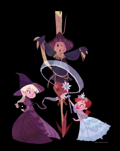 Маленькие Анна и Эльза на Хэллоуин