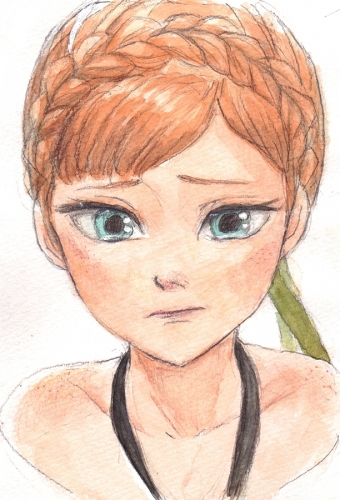 Грустная Анна на коронации