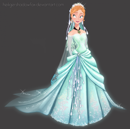 Анна в кристальном свадебном платье