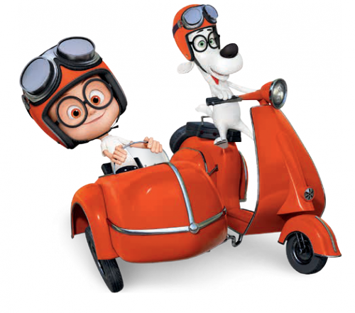 Мистер Пибоди и Шерман на мотоцикле