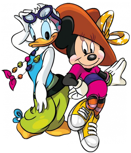 Минни и Дейзи в летних нарядах