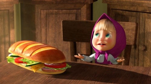 Маша и Медведь вредная еда