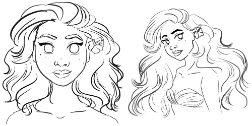 Набросок Моаны