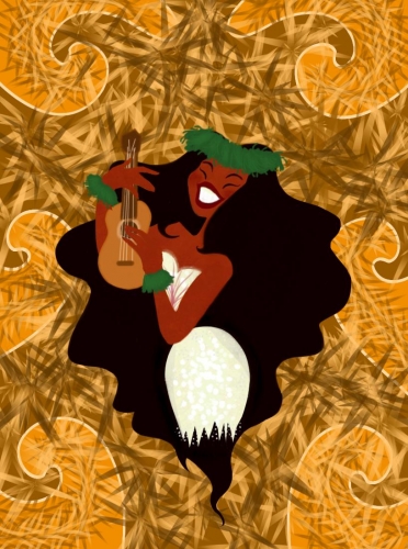 Фанарт новой принцессы Дисней - Моаны