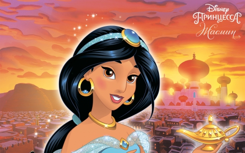 Большая картинка с принцессой Жасмин на рабочий стол или фон