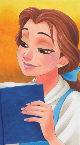 Портрет Белль с книгой