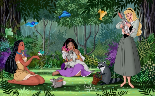 Три принцессы которые любят животных