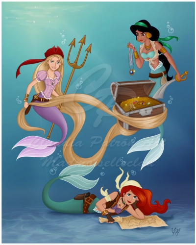 Принцессы - русалки пираты