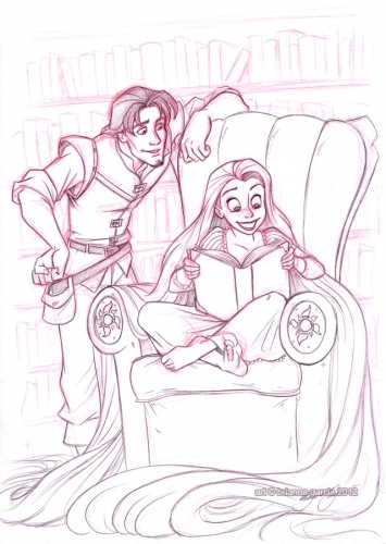 Рапунцель в городской библиотеке