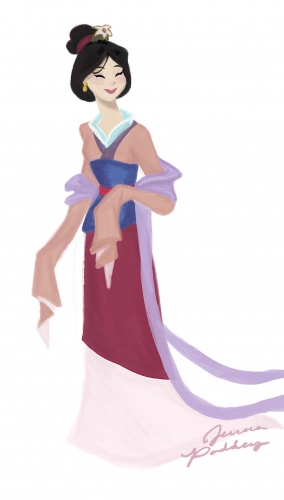 Мулан в наряде для сватовства