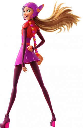 Мультфильм Город Героев Big Hero 6 Хани Лемон в боевом костюме