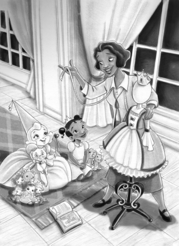 Маленькие Тиана и Шарлотта