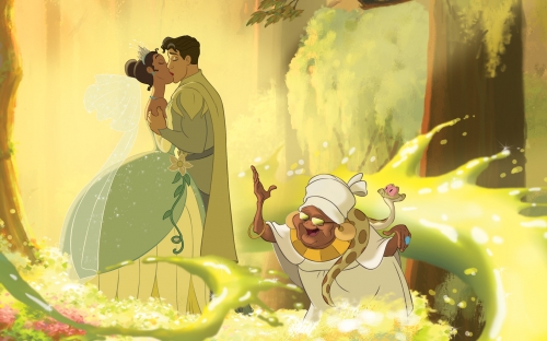 Поцелуй Тианы и Навина