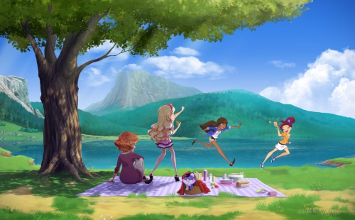 Лолирок пикник на природе с тетей и Амару