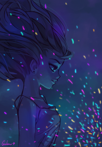 Красивый арт Айрис от официального художника