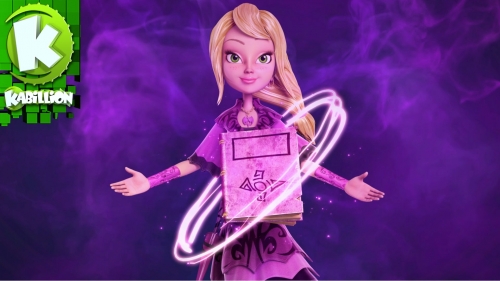 Маленькая колдунья Сабрина с книгой