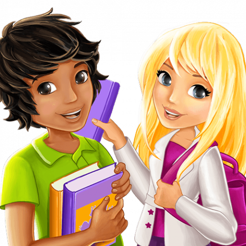 Lego Friends Мэтью и Стефани в школе