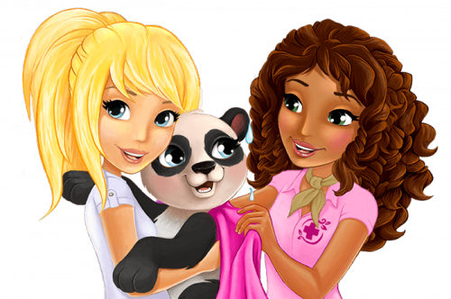 Lego Friends Стефани и Андреа с пандой