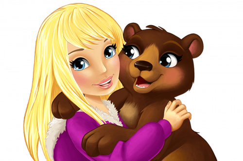 Подружки из Хартлейк Стефани с мишкой