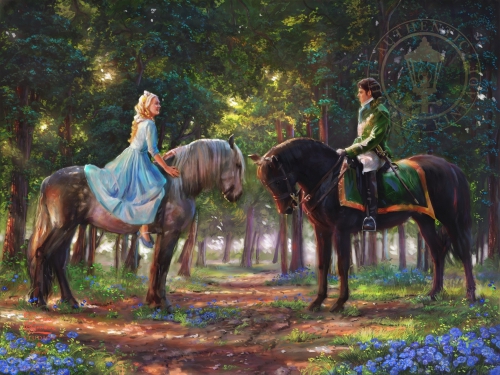 Золушка и принц встречаются в лесу